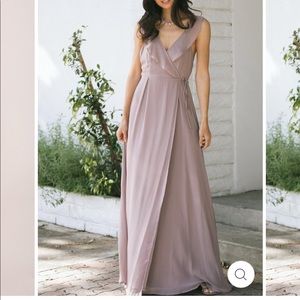 NWOT Ruffle wrap maxi dress